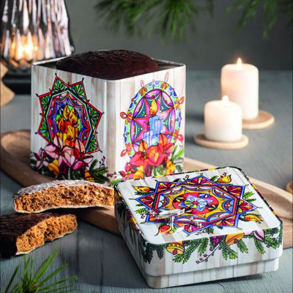 Oblaten-Lebkuchen in Spieluhr-Dose 200 g