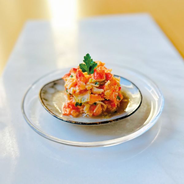 Alaska-Königskrabben-Salat
